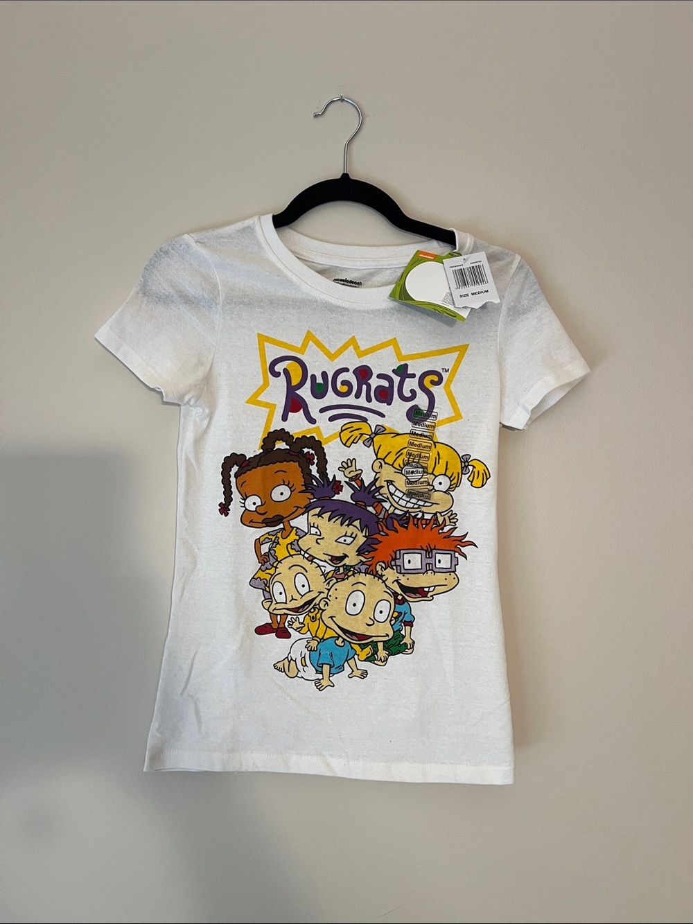 Rugrats Graphic Tee fits like a kids L White